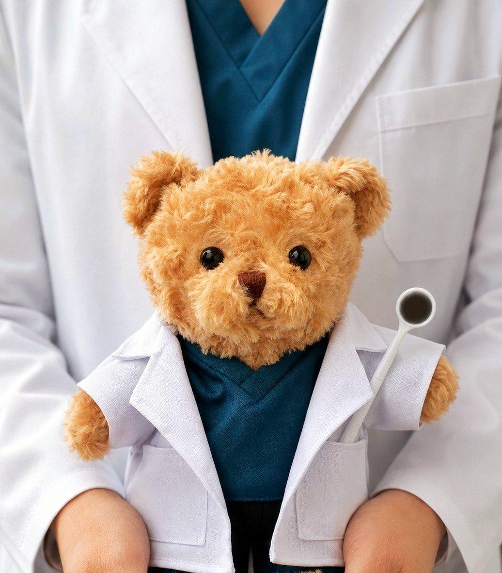 Dentist Bear - handcrafted professional gift bear