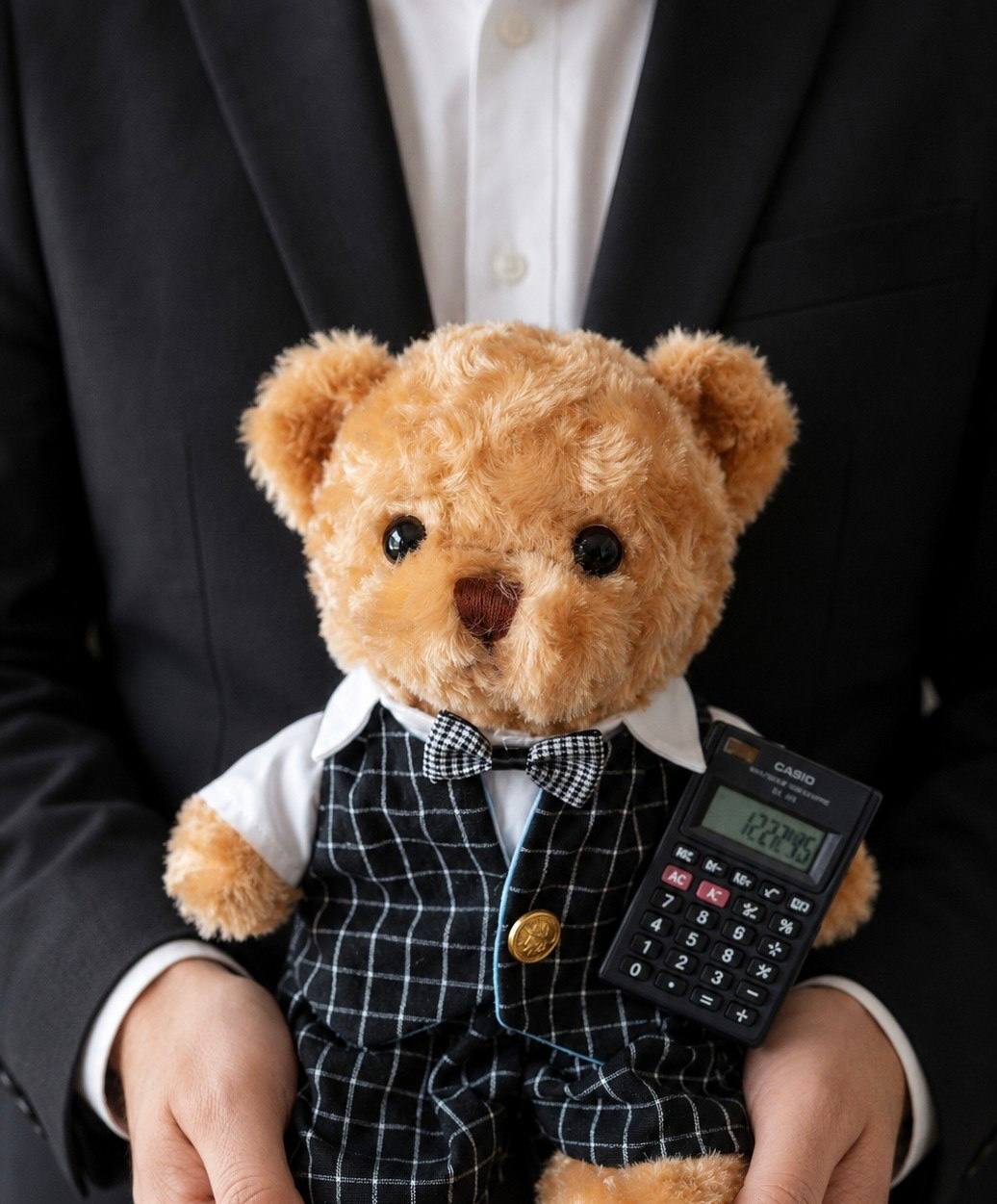 Accountant Bear — handcrafted professional gift bear Malaysia