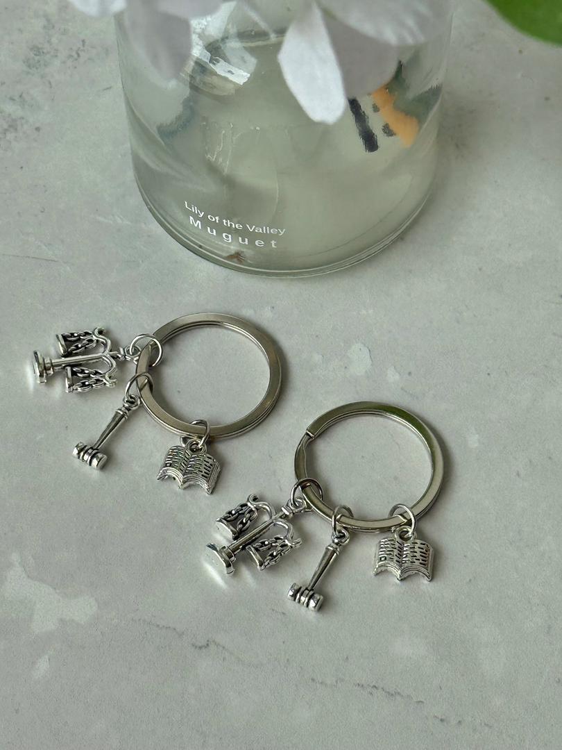 Lawyer Keychain - handcrafted professional gift bear